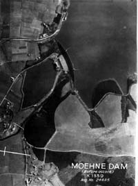 Moehne Dam before the Dambuster's Raid