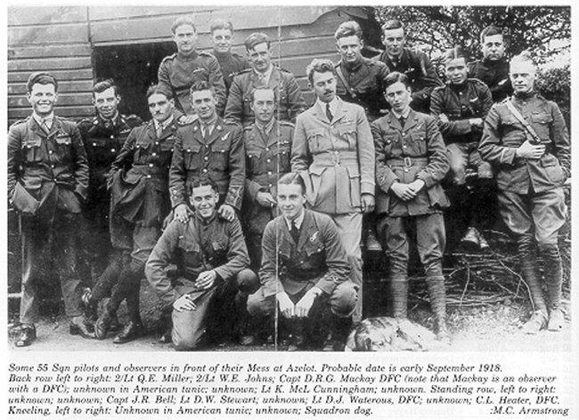 Some of the officers of 55 Squadron